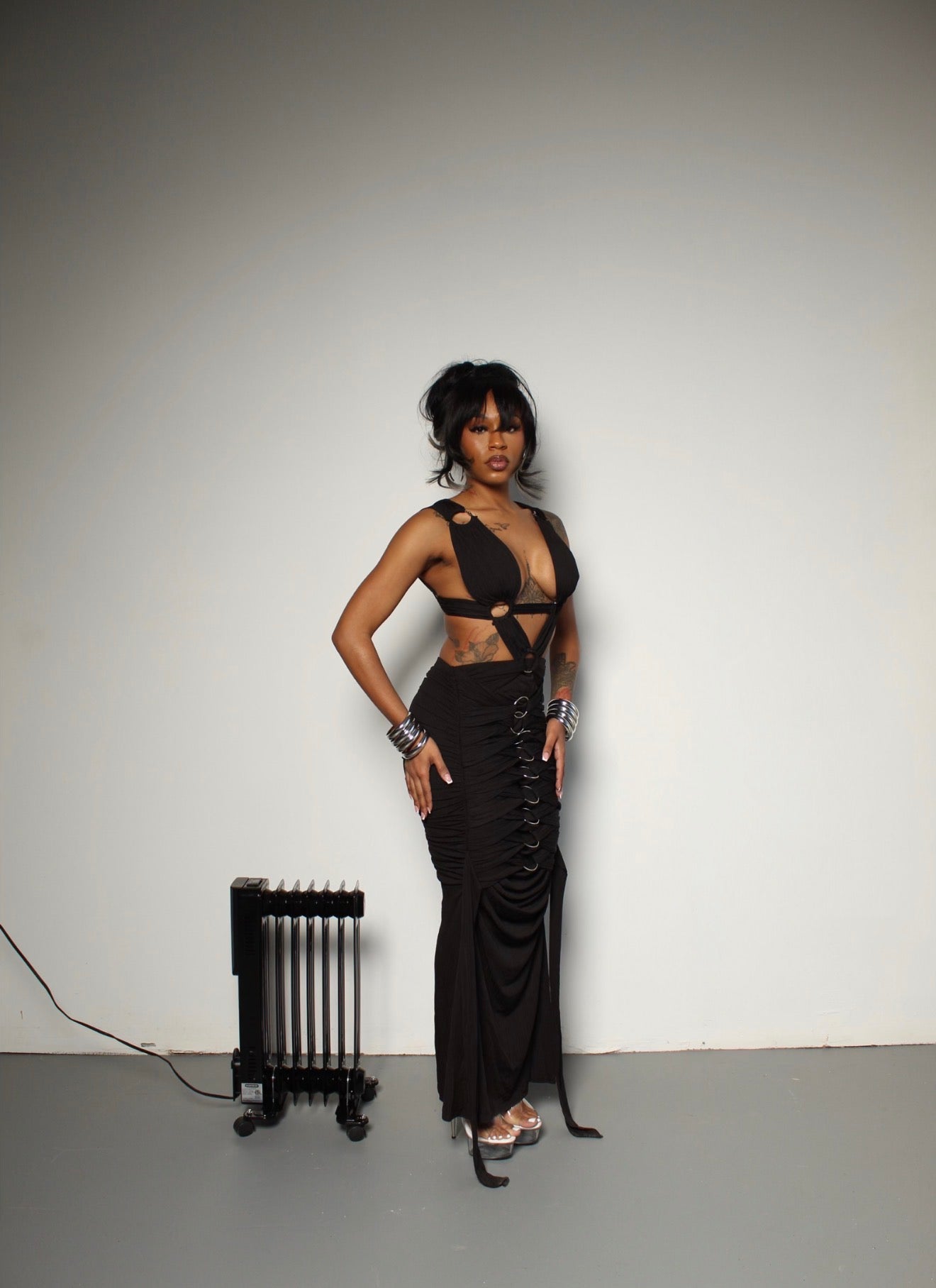 Midnight Elegance Gown — Sculpted Evening Luxe